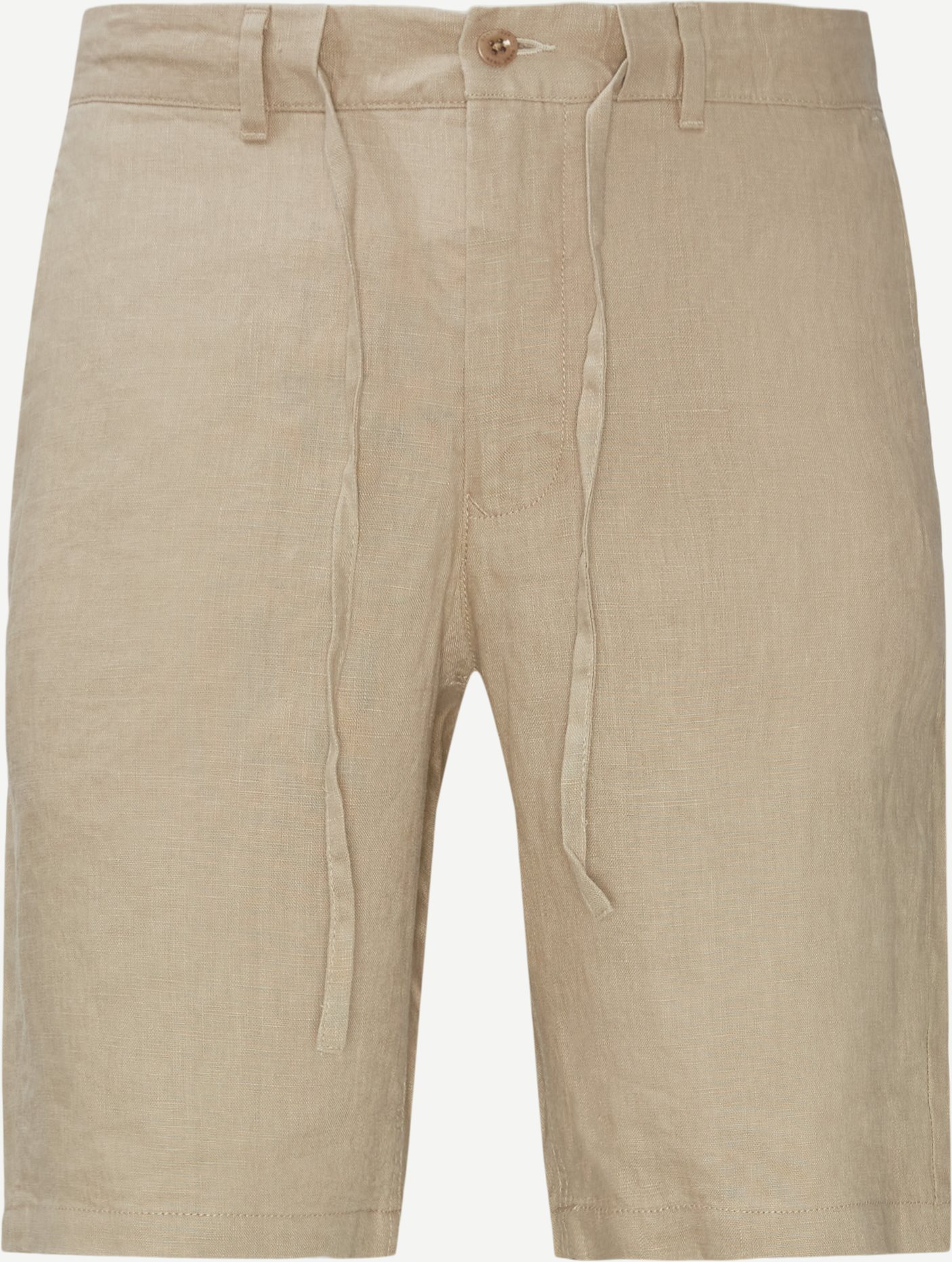 Relaxed Linen DS Shorts - Shorts - Relaxed fit - Sand
